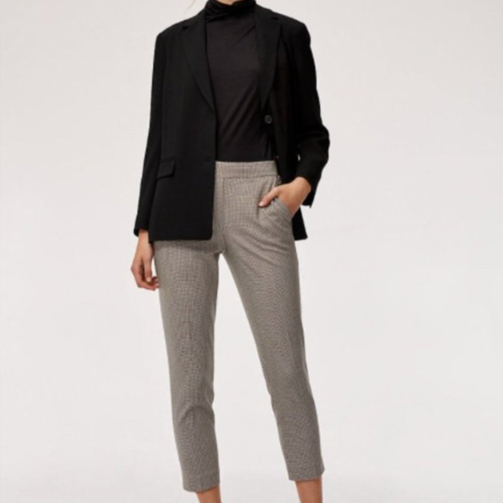 Aritzia Babaton Conan Pants in Houndstooth